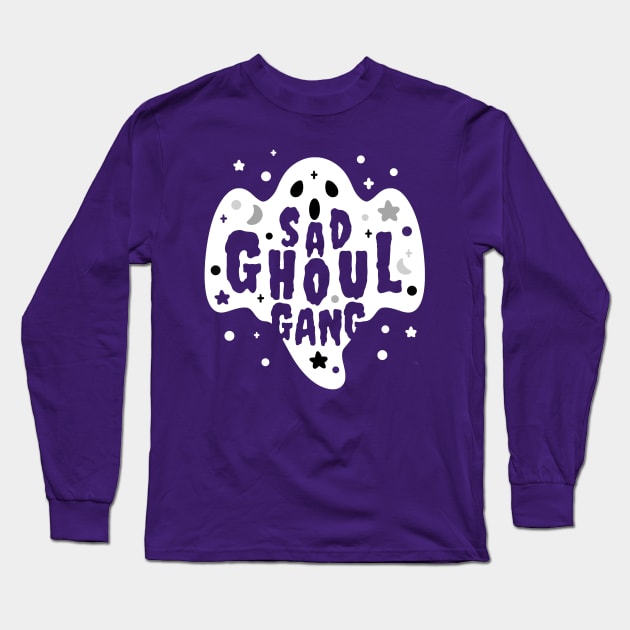 Sad Ghoul Gang Long Sleeve T-Shirt by FangrApparel